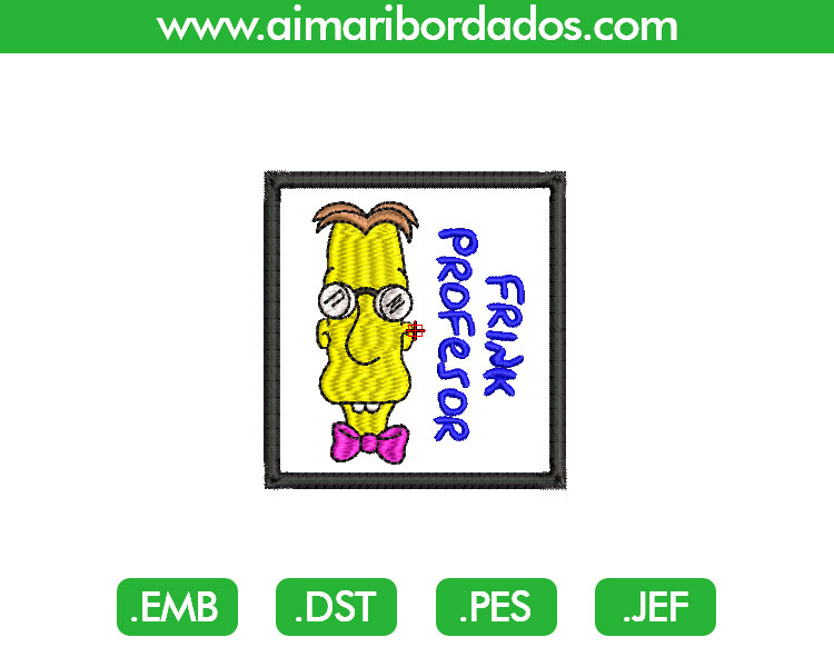 Profesor Frink Simpsons Bordado