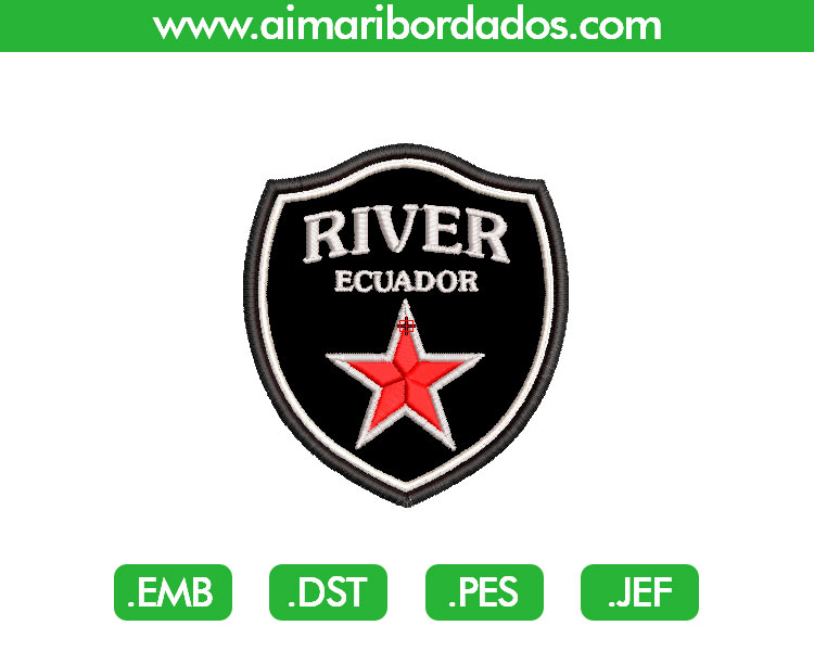 River Aplique Bordado
