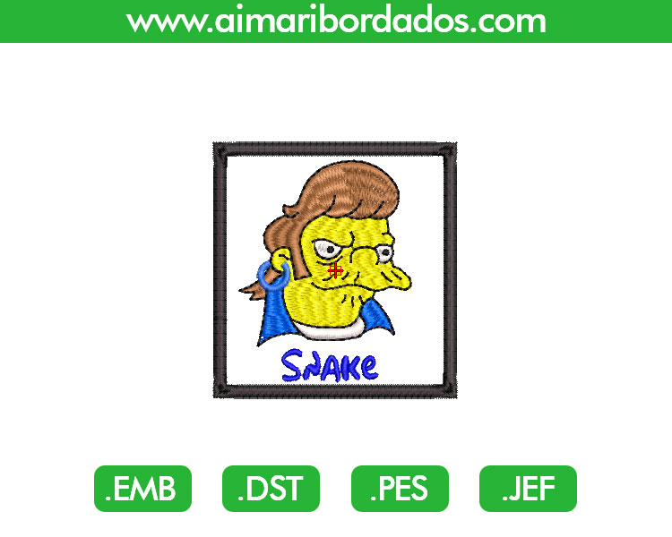 Snake Simpsons Bordado