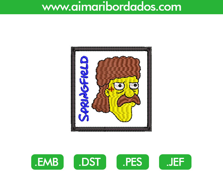 Springfield Simpsons Bordado