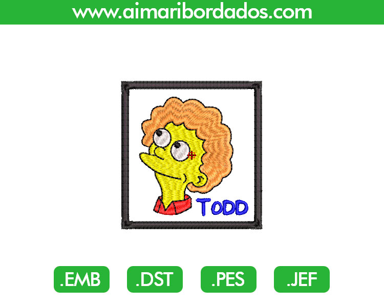 Todd Simpsons Bordado
