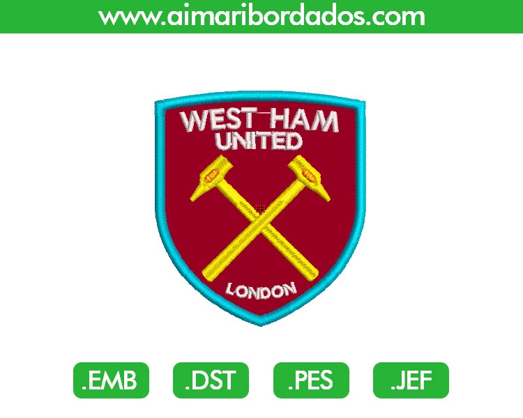 West Ham Aplique Bordado