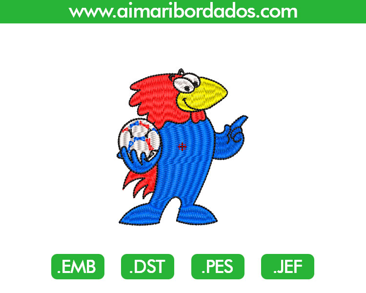 1998 Footix Francia Bordado