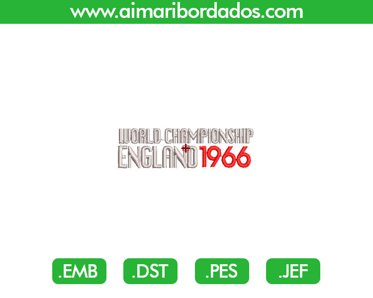 1966 Inglaterra Bordado