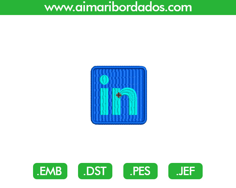 Linkedin Logo Bordado