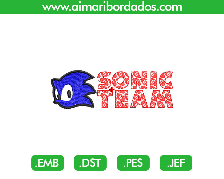 Sonic Team Bordado
