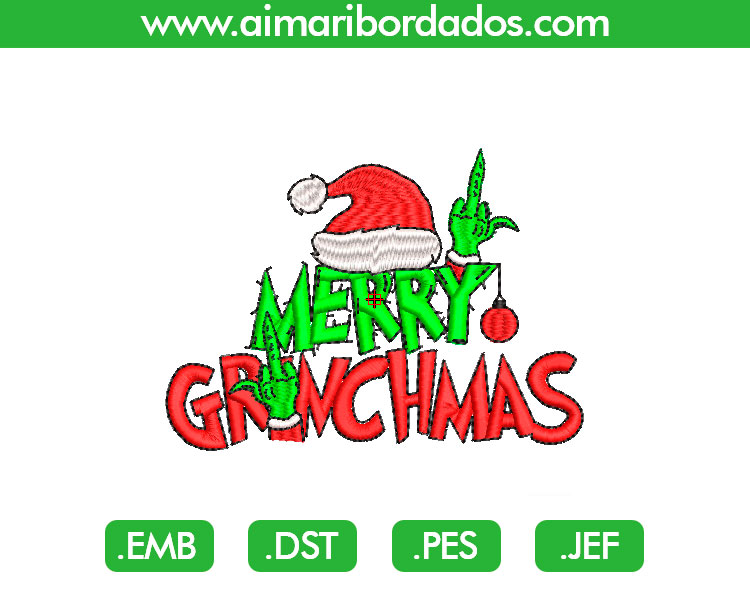 GrinchMas Bad Bordado